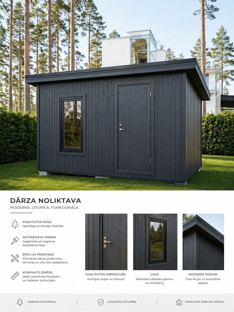 Dārza māja, 4x3m