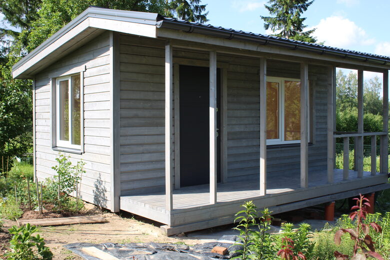 Siltināta māja, 5.5x4.5m