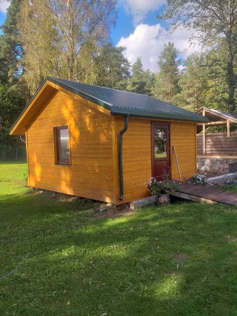 Siltināta māja, 4x6m